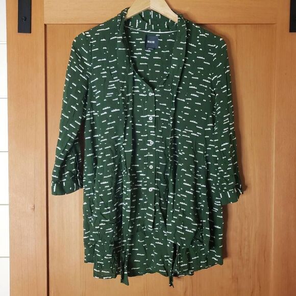 Maeve Anthropologie Cloud Print Blouse - Picture 2 of 6